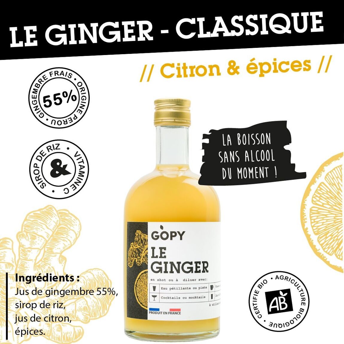 Le Ginger Gopy Classique BIO