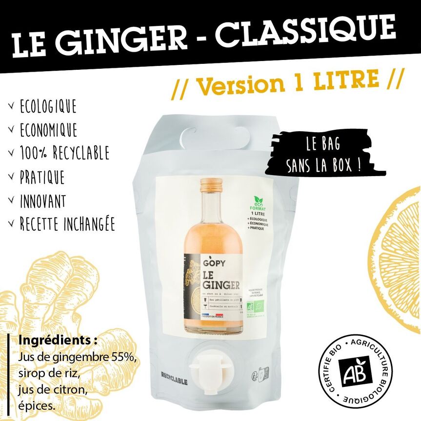 Le Ginger Classique Pouch 1 litre
